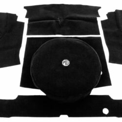 TEPPESETT SORT MGB ROADSTER 62-80