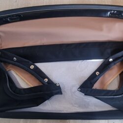HOOD MGB 70-76 M/HEADRAIL MOHAIR BLACK