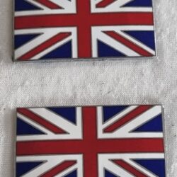 UNION JACK BADGE S/ADH PAIR
